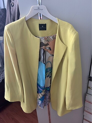 l Beden Sarı blazer