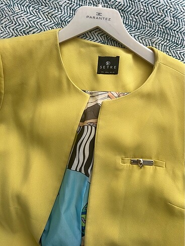 Sarı blazer