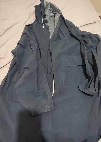 xxl Beden lacivert Renk unisex Uzun Yağmurluk