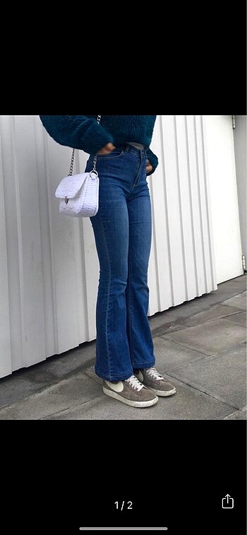 Flare vintage pantolon