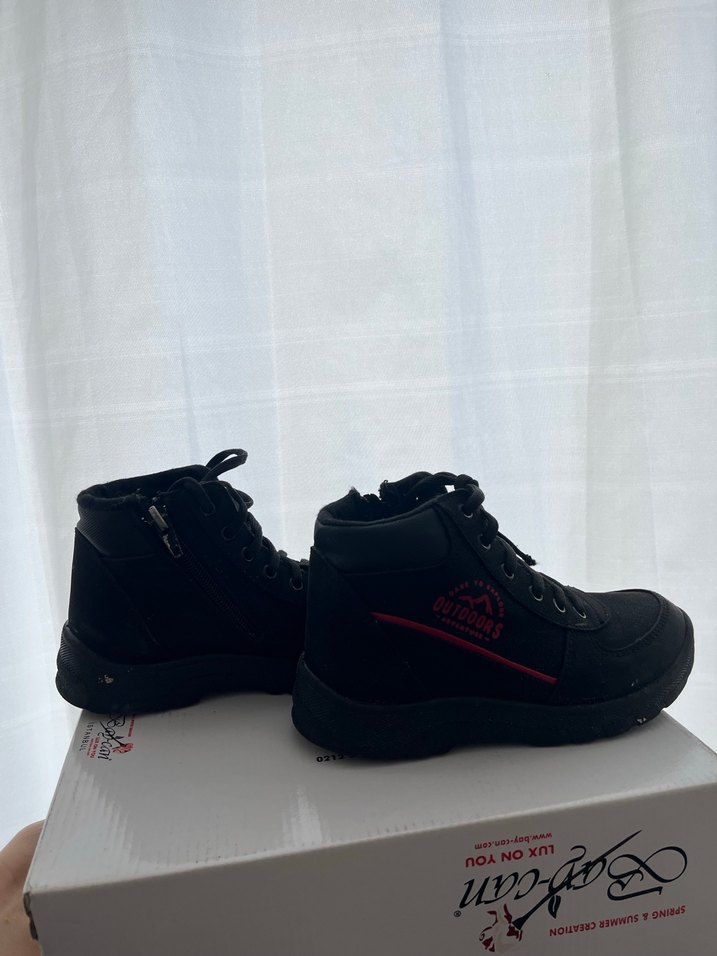 Siyah Bağcıklı Erkek Outdoor Bot - Görsel 2