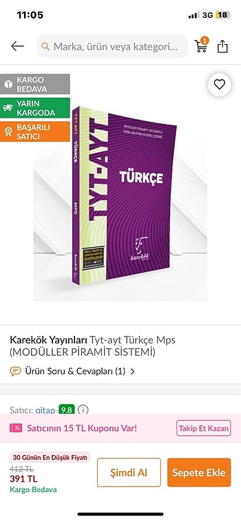 Karekok Türkçe soru bankası tyt