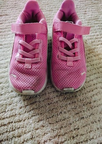 Kız Çocuk Pembe Baskılı Cırt Cırtlı Spor Ayakkabı - Görsel 2