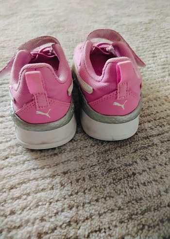 Kız Çocuk Pembe Baskılı Cırt Cırtlı Spor Ayakkabı - Görsel 5