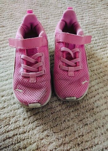 Kız Çocuk Pembe Baskılı Cırt Cırtlı Spor Ayakkabı - Görsel 3