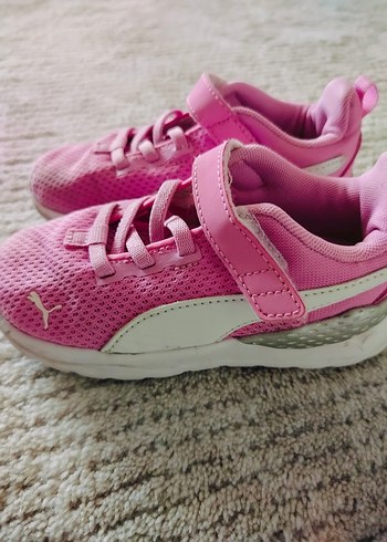 Kız Çocuk Pembe Baskılı Cırt Cırtlı Spor Ayakkabı - Görsel 4