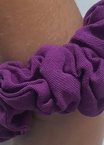 Pembe Fırfırlı Sentetik Kumaş Toka - Görsel 4