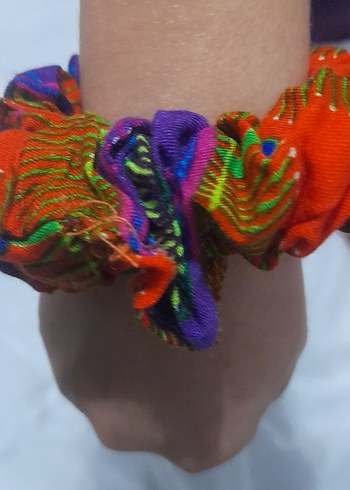 Pembe Fırfırlı Sentetik Kumaş Toka - Görsel 7