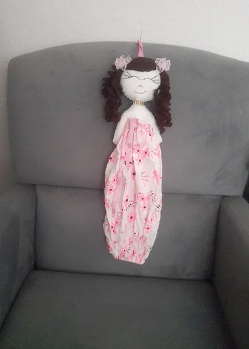 Pembe Pastel Renkli Bez Bebek