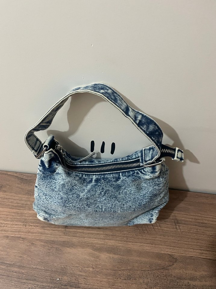 Mavi Batik Desenli Kot Kadın Çanta - Görsel 2