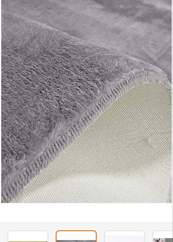 Gri peluş salon halısı