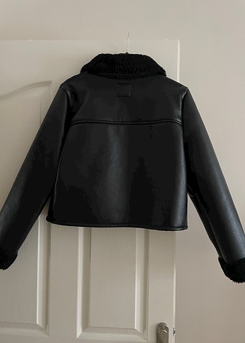 Zara Siyah Deri Ceket - Görsel 5