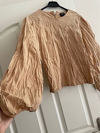 s Beden camel Renk Zara bluz