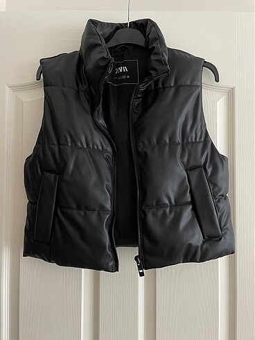 Zara deri yelek - Görsel 9