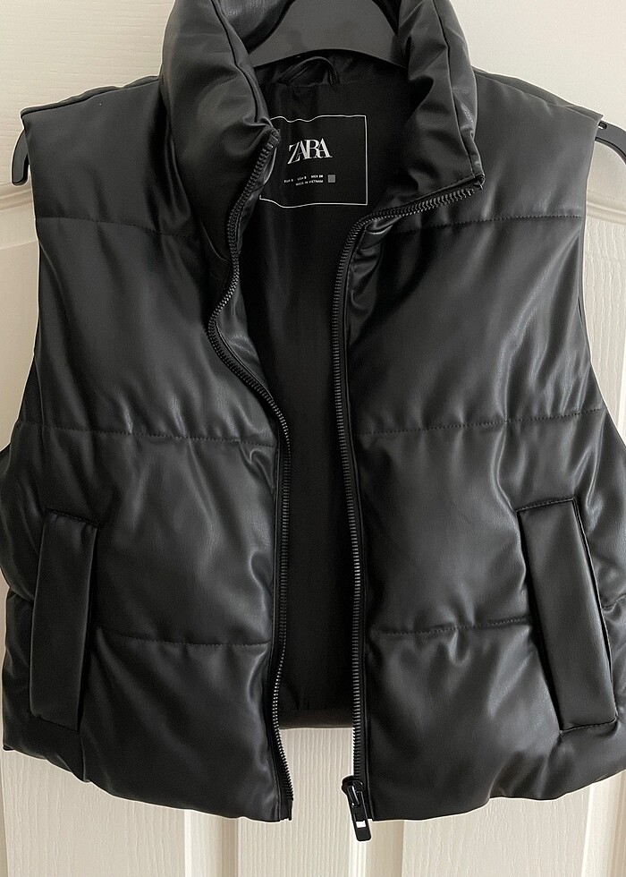 Zara deri yelek - Görsel 3