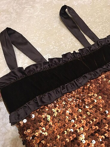 Mango pullu ust kadife detayli - Görsel 5