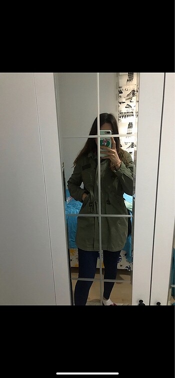 m Beden haki Renk BERSHKA PARKA