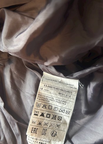 Benetton Siyah Kapüşonlu Erkek Çocuk Mont - Görsel 3