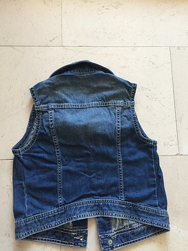 5 Yaş Beden mavi Renk Benetton Jean yelek