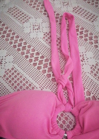 Renkli Zebra Desenli Mini Bikini Üstü - Görsel 5