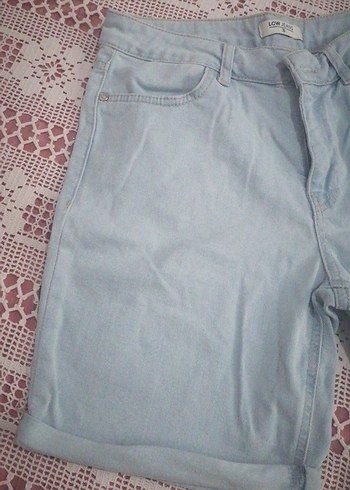 Mavi Loose Fit Mini Denim Şort - Görsel 2