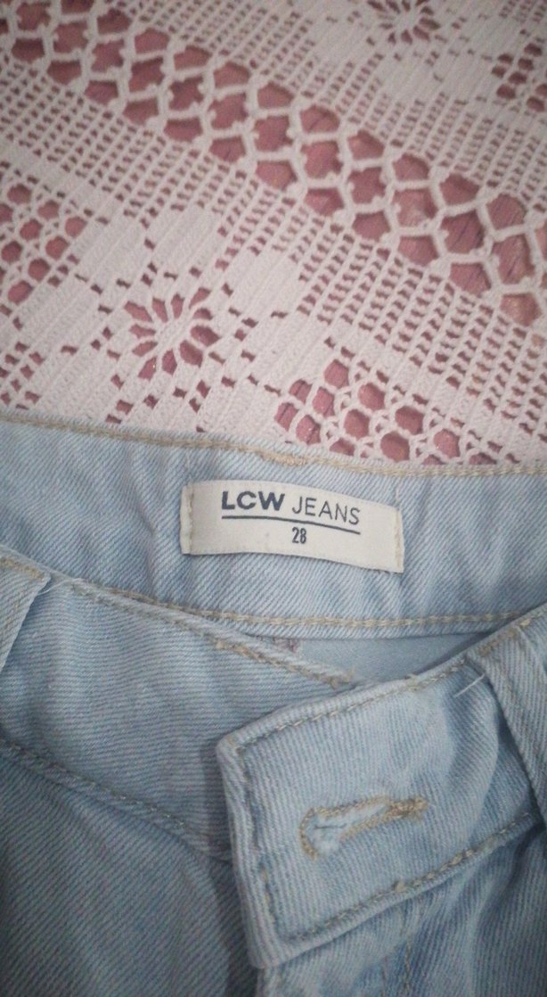 Mavi Loose Fit Mini Denim Şort - Görsel 4