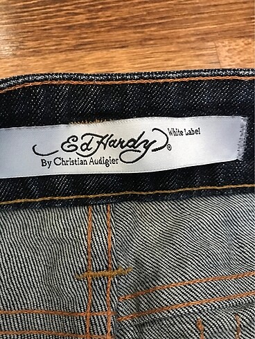 28 Beden mavi Renk Ed Hardy Christian Audigier jean