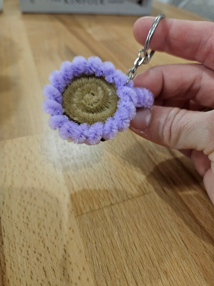 Lila kahve fincanı Anahtarlık - Görsel 2