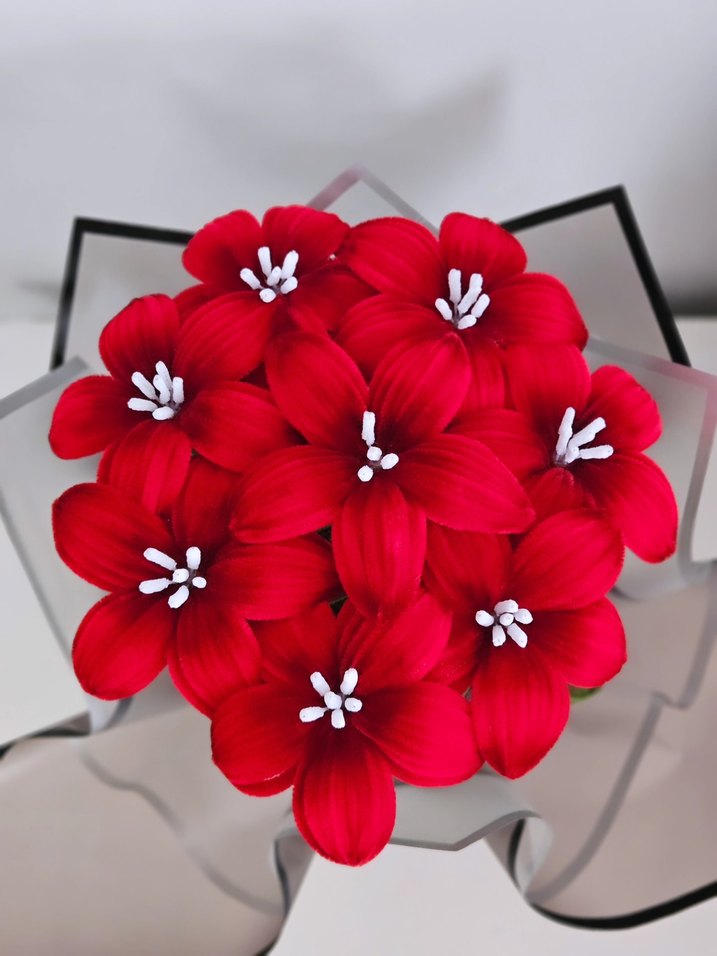 Kırmızı Renkli Canlı Görünümlü Vazo - Görsel 2