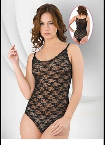 s Beden Dantelli Çıtçıtlı body