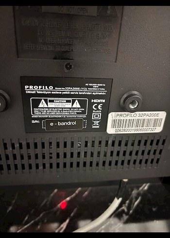 Tv A enerji profilo kalitesi 82 ekran 32 inç tv - Görsel 3