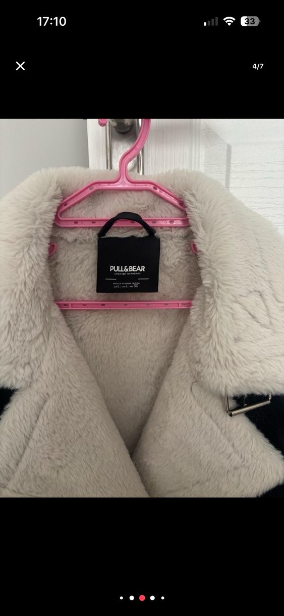 Orjinal Kürklü Siyah Deri Biker Ceket - Görsel 4