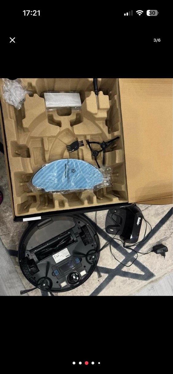 Fakir Robot Süpürge RS 720 Gri-Beyaz - Görsel 3