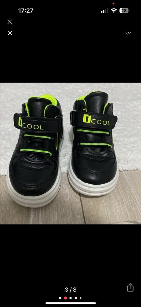 Erkek Çocuk Siyah Spor Ayakkabı - Görsel 2