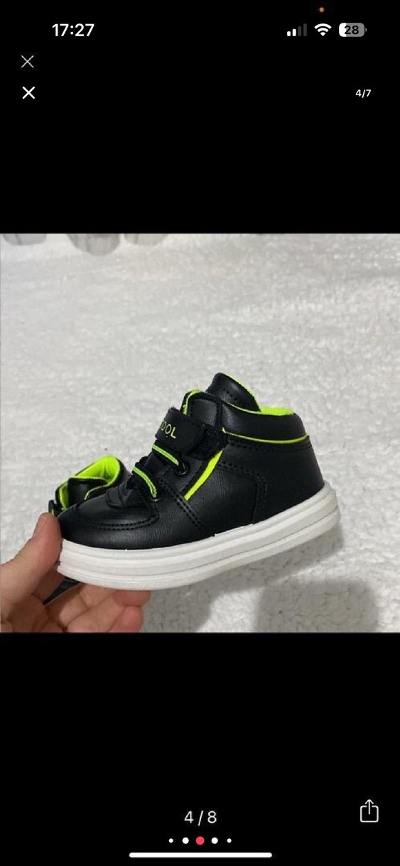 Erkek Çocuk Siyah Spor Ayakkabı - Görsel 5