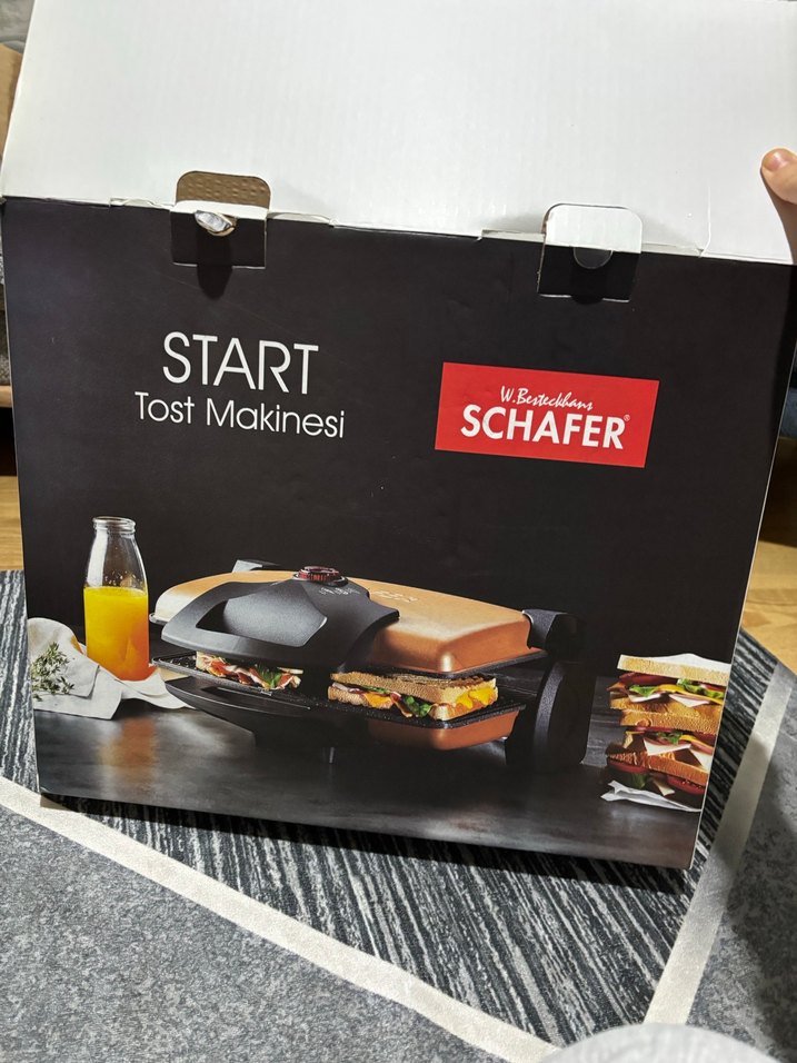 Sıfır kutulu garantili Schafer  Kahverengi Tost Makinesi - Görsel 2