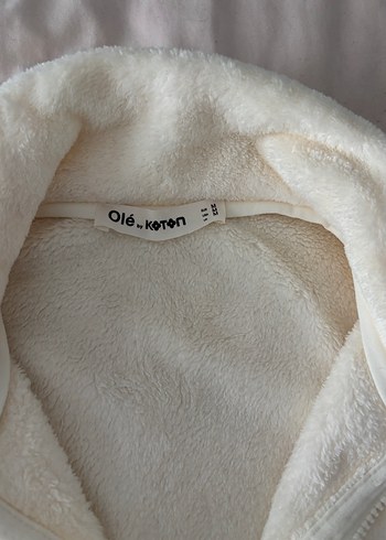 Beyaz Peluş Kadın Ceket - Görsel 3