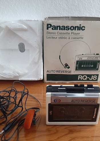Panasonic RQ-J8 Auto Reverse Kutulu Vintage Walkman Full Set - Görsel 3