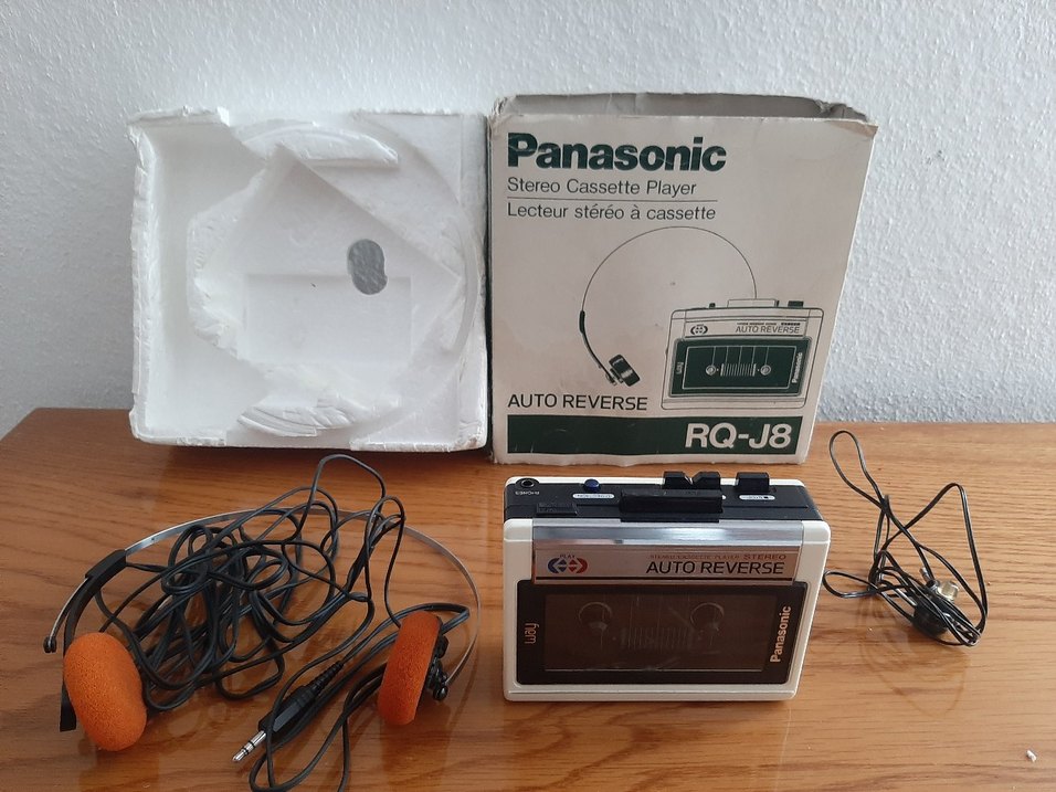 Panasonic RQ-J8 Auto Reverse  Kutulu Vintage Walkman  Full Set - Görsel 3