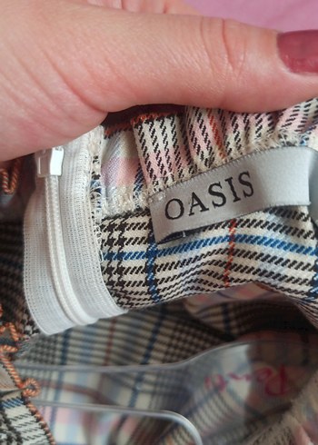 Gri Ekose Pilili Kadın Elbise - Görsel 7