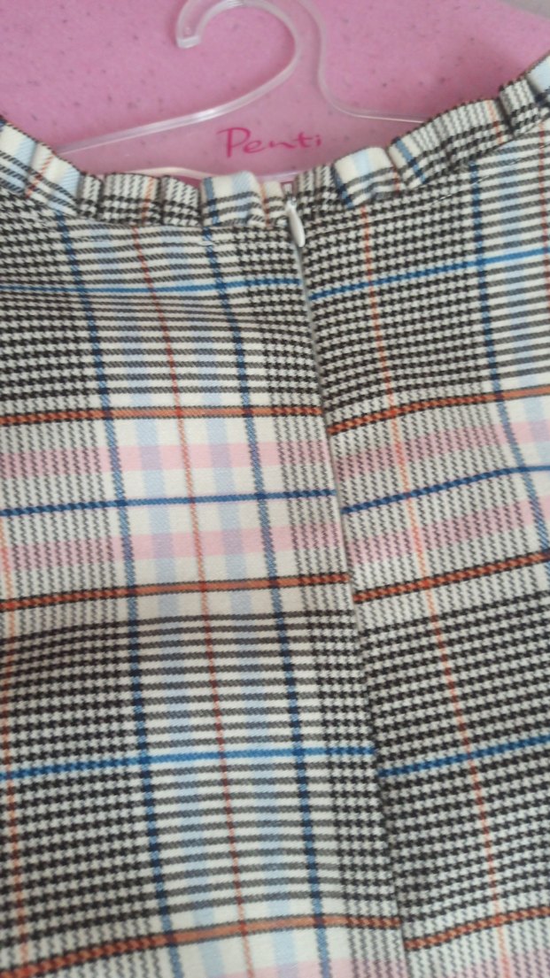 Gri Ekose Pilili Kadın Elbise - Görsel 5