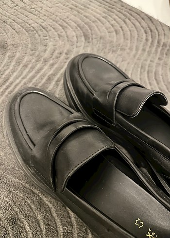 Siyah Kadın Pile Detaylı Topuklu Loafer - Görsel 2