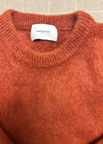 Kadın Kahverengi Yün Örgü Kazak - Görsel 2