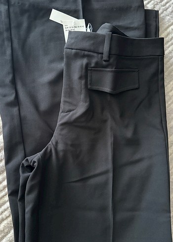 Siyah Kadın Kumaş Pantolon - Görsel 2