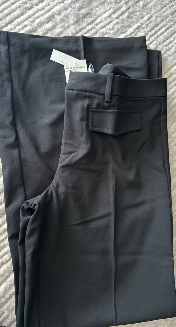 Siyah Kadın Kumaş Pantolon - Görsel 2