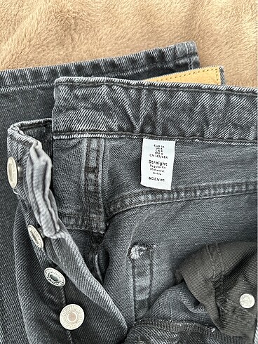 36 Beden gri Renk Hm straight jean