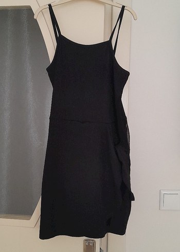 s Beden siyah Renk Siyah Strappy Midi Kadın Tulum