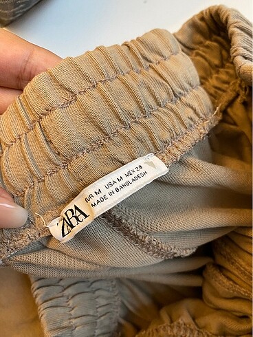 m Beden camel Renk zara carrot jogging fit pantolon