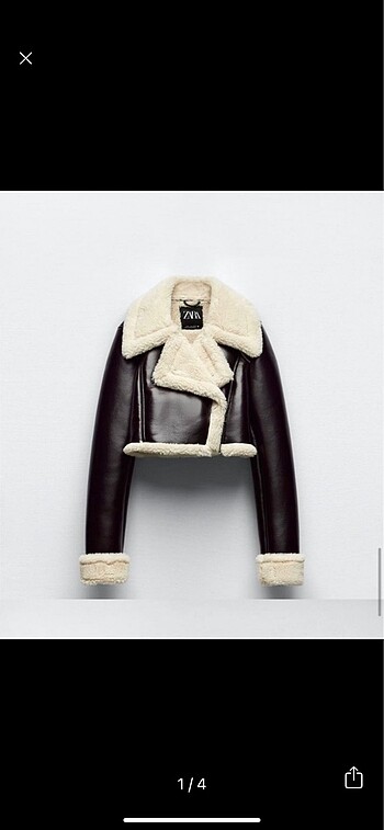 Zara crop mont