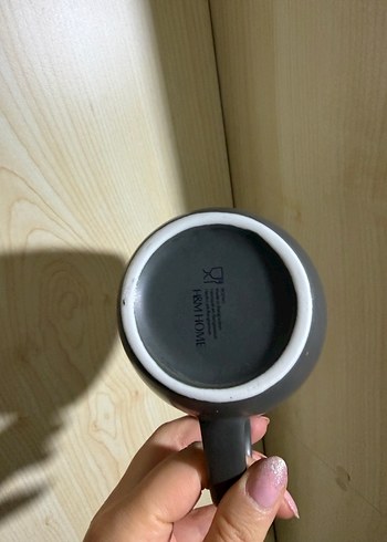 Gri Seramik Kupa - Görsel 2